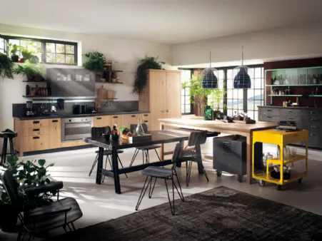 Sedia Overdyed in frassino verniciato di Scavolini