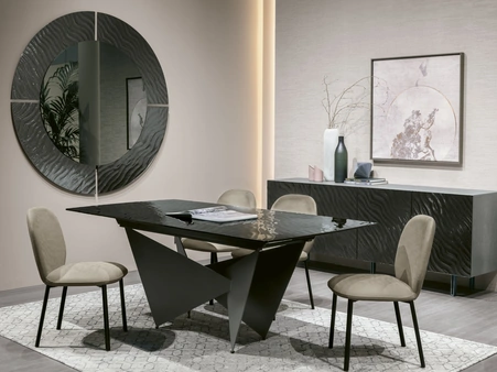 Specchiera Altea con cornice in vetro ondulato di Target Point