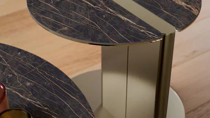 Tavolino in SuperMarmo Bolt di Bontempi