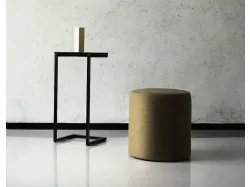 Tavolino Tower con top in marmo di Bontempi