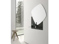 Specchio con mensola in metallo Double Trouble di Target Point