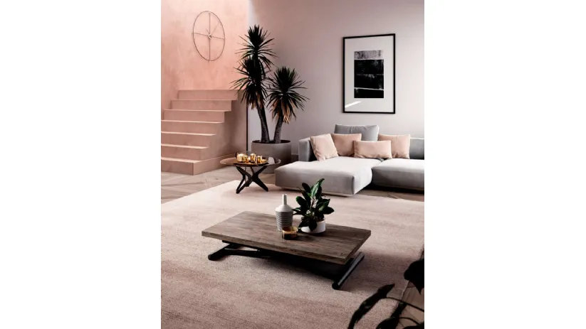 Tavolino trasformabile in eco legno Mondial di Ozzio