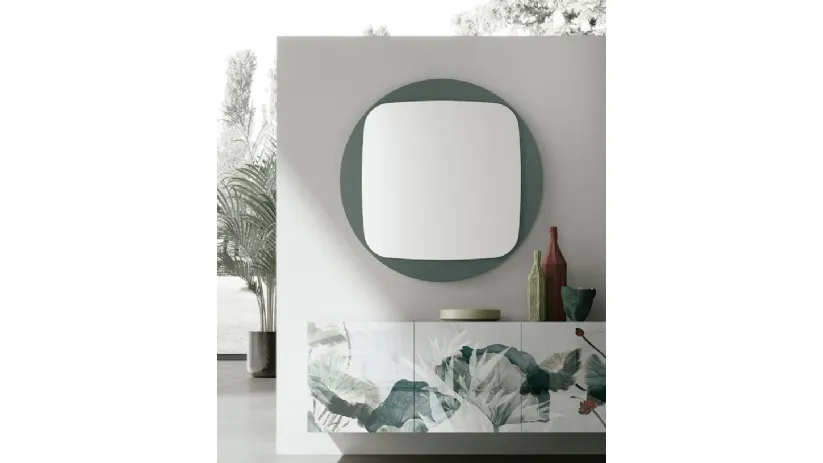 Specchio Space con cornice in vetro di Target Point