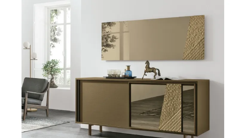 Specchiera in vetro curvato Bronzo Iside di Target Point