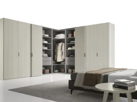 Armadio Ardecò Axel a Libro Salis e Decor Riga di Spagnol Mobili