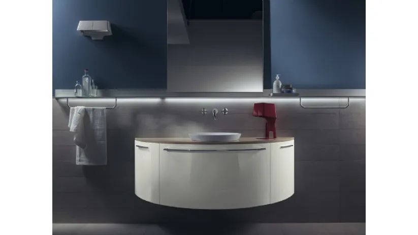 Mobile da Bagno Aquo Laccato Lucido Bianco di Scavolini Bathrooms