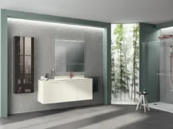 Mobile da Bagno Aquo Laccato Opaco Bianco Prestige di Scavolini Bathrooms