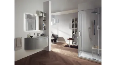 Mobile da Bagno Aquo Laccato Opaco Grigio Titanio di Scavolini Bathrooms