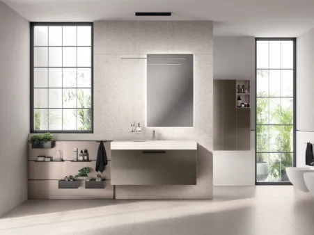 Mobile da Bagno Aquo Laccato Opaco Perlato di Scavolini Bathrooms