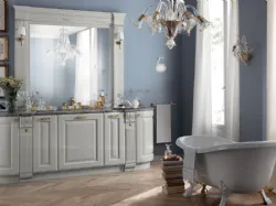 Mobile da Bagno Baltimora in laccato opaco Grigio Airone di Scavolini Bathrooms