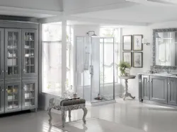 Mobile da Bagno Baltimora in laccato opaco Grigio Vulcano di Scavolini Bathrooms