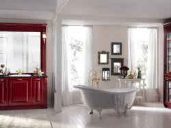 Mobile da Bagno Baltimora in laccato opaco Rosso di Scavolini Bathrooms