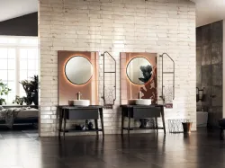 Mobile da Bagno Diesel Laccato Opaco Nero Ardesia di Scavolini Bathrooms