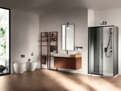 Mobile da Bagno Formalia Laccato Opaco Ruggine di Scavolini Bathrooms