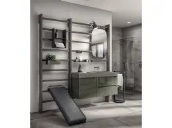Mobile da Bagno Gym Space Idro Laccato Lucido Verde di Scavolini Bathrooms