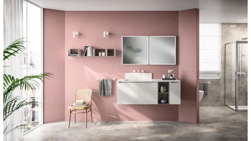 Mobile da Bagno Idro Laccato Opaco Grigio Airone di Scavolini Bathrooms