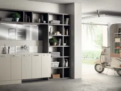 Mobile da Bagno Laundry Space Aquo Decorativo Grigio Gabbiano di Scavolini Bathrooms