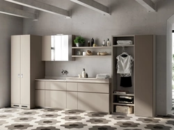 Mobile da Bagno Laundry Space Rivo in decorativo Juta di Scavolini Bathrooms