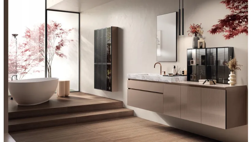 Mobile da Bagno Lido in Vetro Pas Dosé di Scavolini Bathrooms