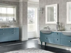 Mobile da Bagno Magnifica in laccato opaco Verde Ottanio di Scavolini Bathrooms