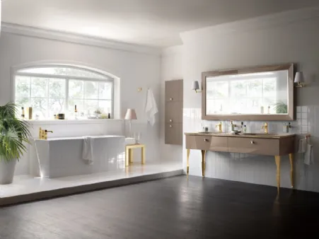 Mobile da Bagno Magnifica Laccato Lucido Grigio Tundra di Scavolini Bathrooms