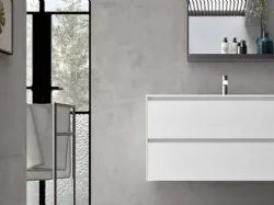 Mobile da Bagno in laccato Bianco opaco Start Block 05 di Ardeco