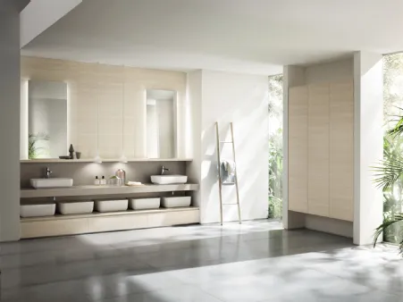 Mobile da Bagno a terra Qi in Decorativo Olmo Kuuki di Scavolini Bathrooms