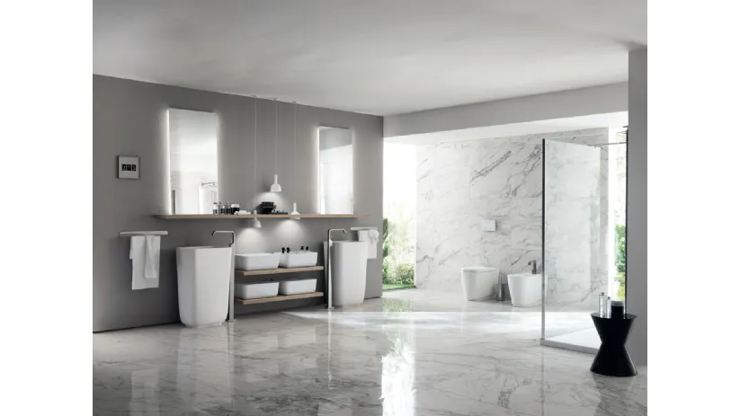 Lavabi Qi Monoblocco a Terra di Scavolini Bathrooms