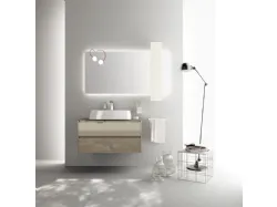 Mobile da Bagno Rivo Laccato Lucido e vetro Visone di Scavolini Bathrooms