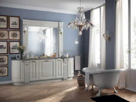 Mobile da Bagno Baltimora Laccato Opaco Grigio Airone di Scavolini Bathrooms