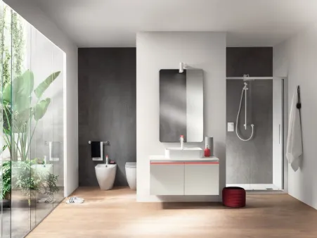 Mobile da Bagno Dandy Plus Laccato Opaco Bianco Prestige di Scavolini Bathrooms