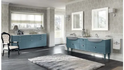 Mobile da Bagno Magnifica Laccato Opaco Verde Ottanio di Scavolini Bathrooms