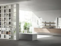 Mobile da Bagno Qi in Decorativo Olmo Hono 02 di Scavolini Bathrooms