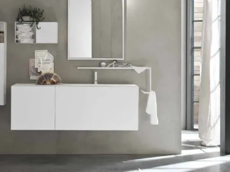 Mobile da Bagno in laccato Bianco opaco Start Line 10 di Ardeco