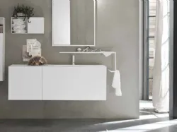 Mobile da Bagno in laccato Bianco opaco Start Line 10 di Ardeco