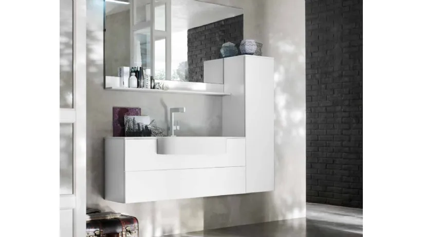 Mobile da Bagno in laccato Bianco opaco Start Line 11 di Ardeco