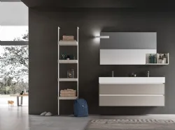 Mobile da Bagno sospeso in laccato Lino opaco Start Play 04 di Ardeco