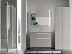 Mobile da Bagno per lavanderia in laccato Grigio Londra opaco Start Wash 02 di Ardeco