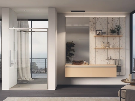 Mobile da Bagno sospeso Stilo in laccato opaco Ginger di Scavolini Bathrooms