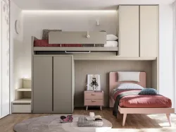 Cameretta a soppalco Generazione Z 2405 di Doimo Cityline