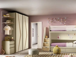 Cameretta con letti a castello K125 di Moretti Compact Camerette