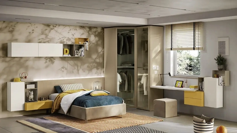 Cameretta per ragazzi Y102 di Moretti Compact Camerette