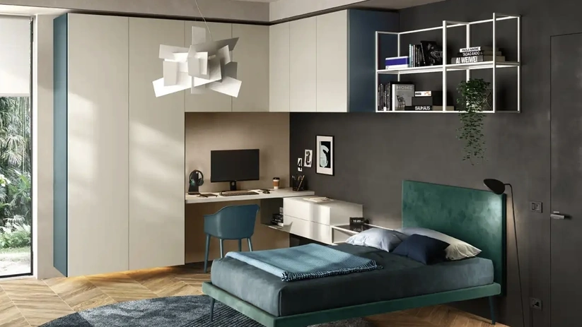 Cameretta a ponte Y111 di Moretti Compact Camerette