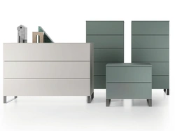 Gruppo Notte Sled in laccato opaco di Spagnol Mobili