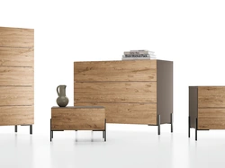 Gruppo Notte Velvet in rovere nodato di Spagnol Mobili