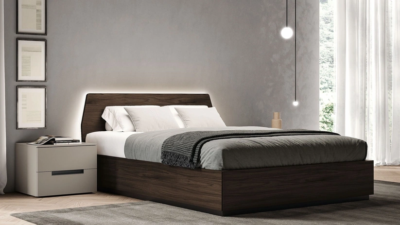Letto Polar con box contenitore di Spagnol Mobili