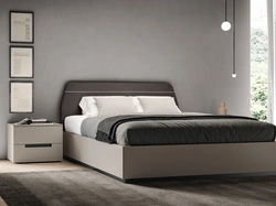 Letto Soft con testiera imbottita di Spagnol Mobili