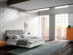 Letto con testiera Ego di Spagnol Mobili