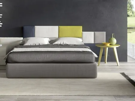 Letto Line Pentagramma Over con boiserie di Spagnol Mobili