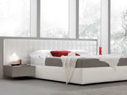 Letto con testiera Maya Boiserie di Spagnol Mobili